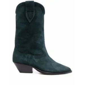 Isabel Marant Suede Green Deurto Ankle Boots Size 39 EU / 9 US