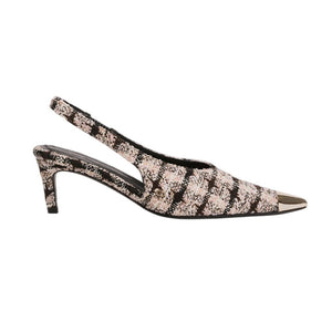 Anine Bing Tweed Multicolor Nina Slingback Pumps Size EU 40 / US 10
