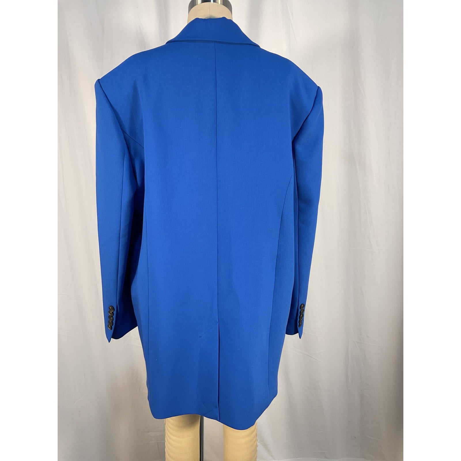 Shona Joy 'Irena' Blue Crepe Oversized Blazer In Cobalt Size 6 - NWT