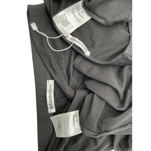 Reformation Knit Black Rylan Two Piece Set Size XS