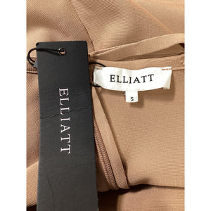 Elliatt 'Claire' Tan Asymmetric Fringe Dress Size S