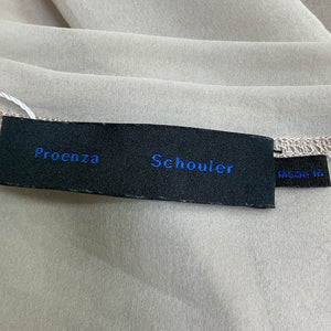 Proenza Schouler Sheer Beige Dara Top Size XS