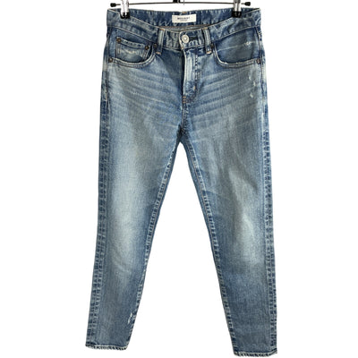 Moussy Distressed Blue Edmond Skinny Denim Jeans Size 25