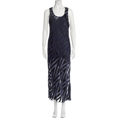 Diane Von Furstenberg Striped Long Dress Size 8