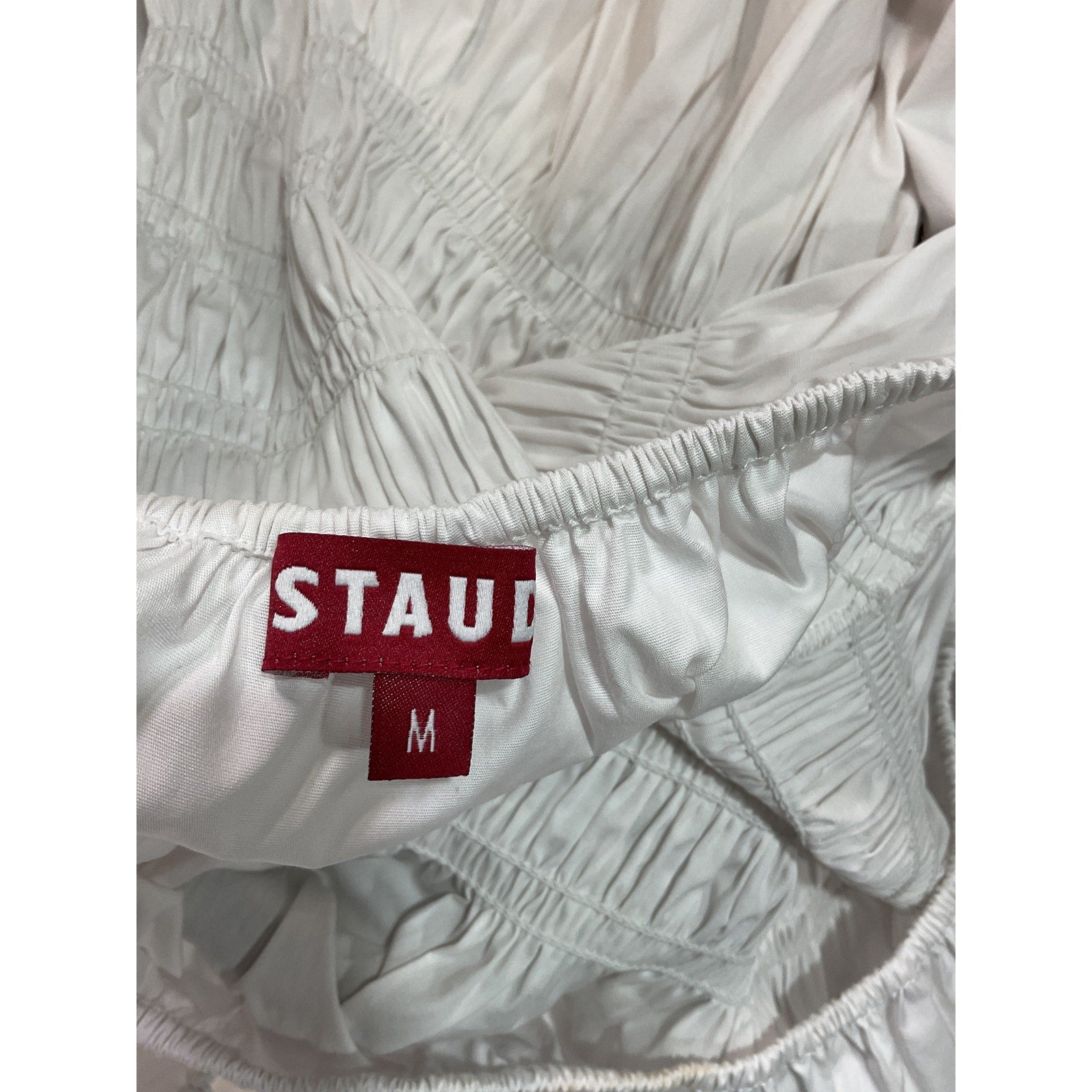 Staud 'Jules' White Long Sleeve Top Size M