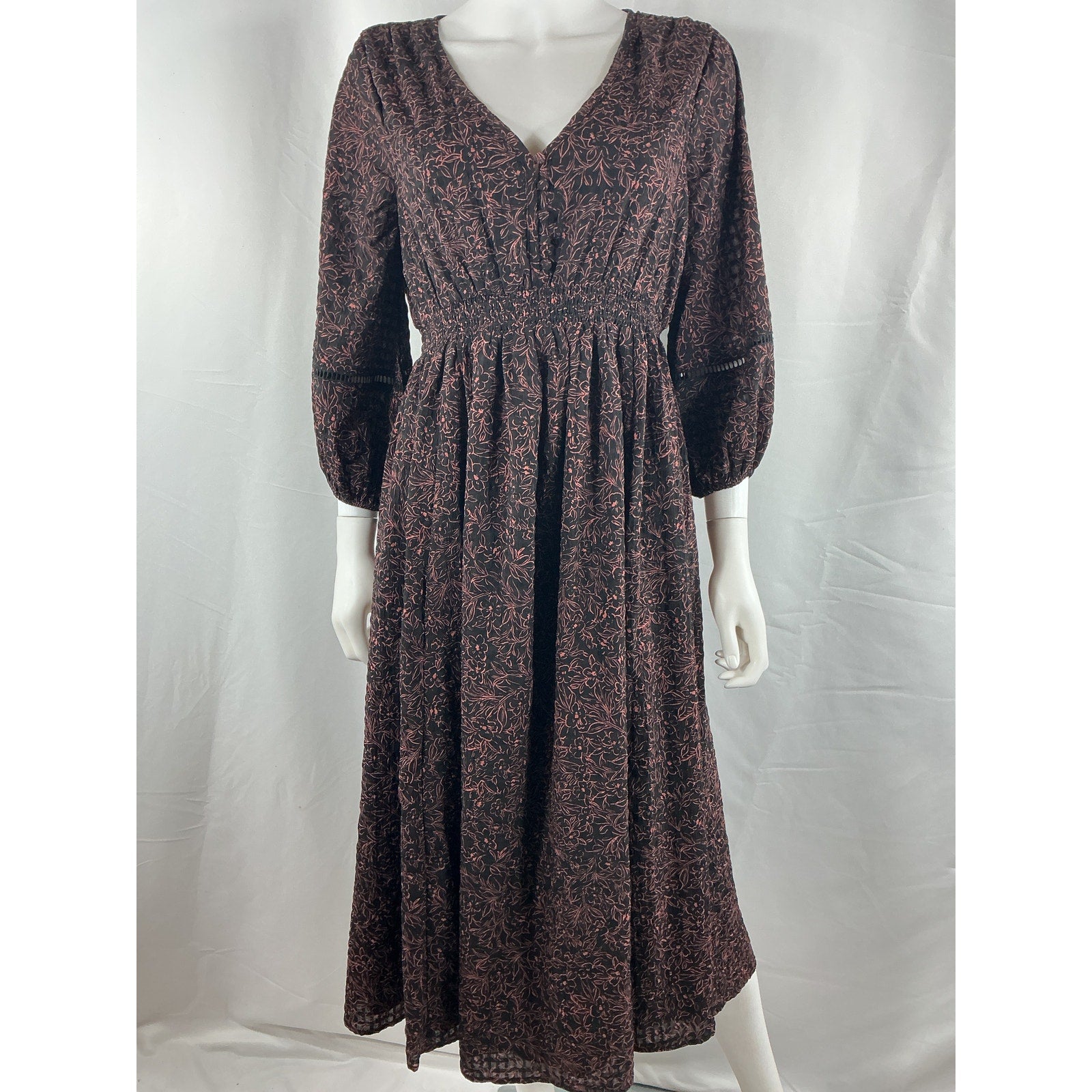 Hatch 'The Victoria' Black Polyester Dress Size 2