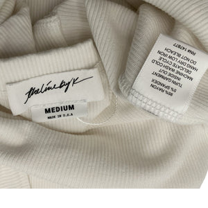 The Line By K Ribbed White Ximeno Tank Top Size M