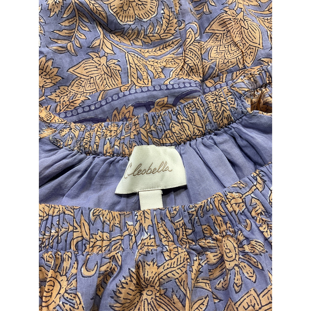 Cleobella 'Hattie' Purple Voile Mini Dress Size S