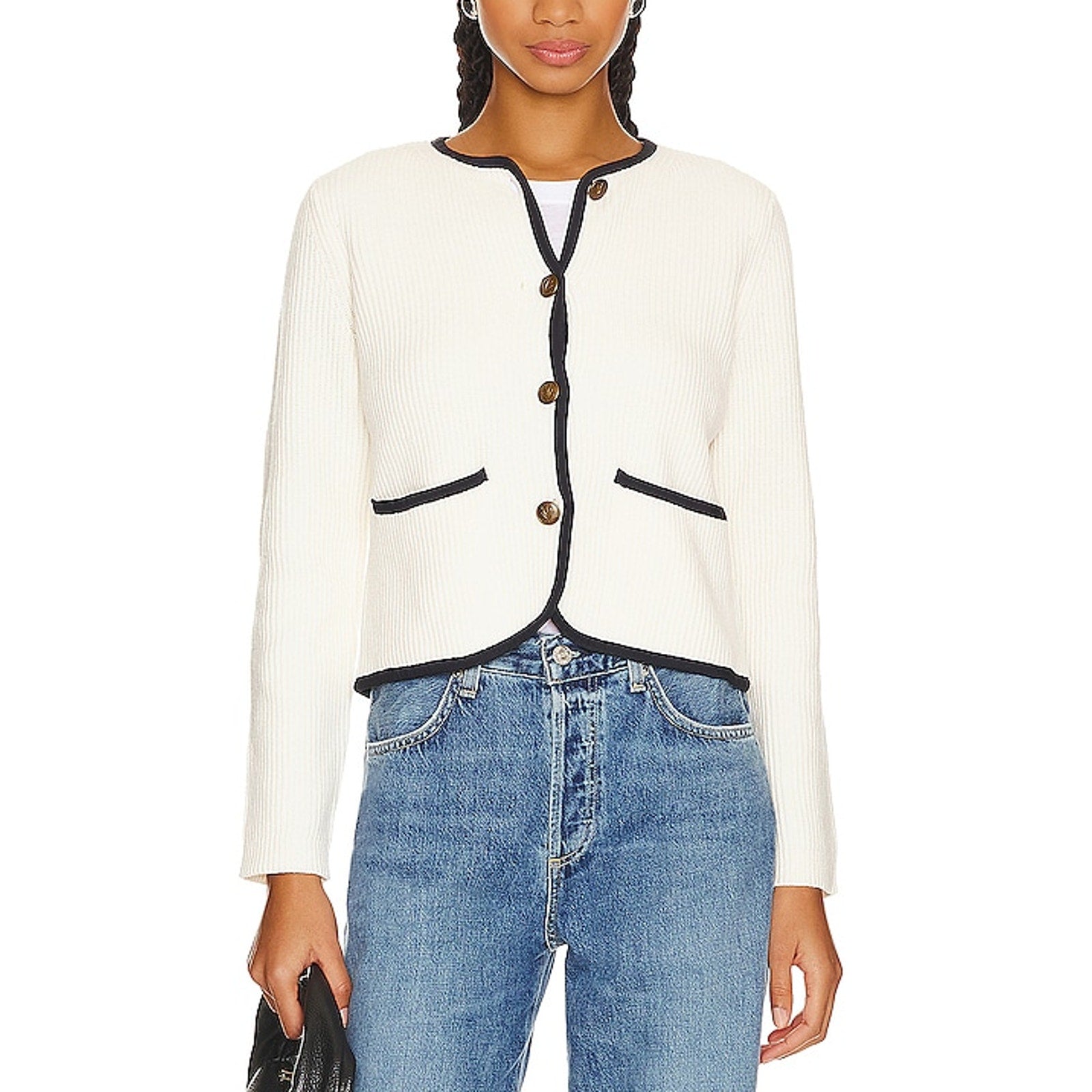 Rag & Bone 'Nancy' White Cardigan Size S
