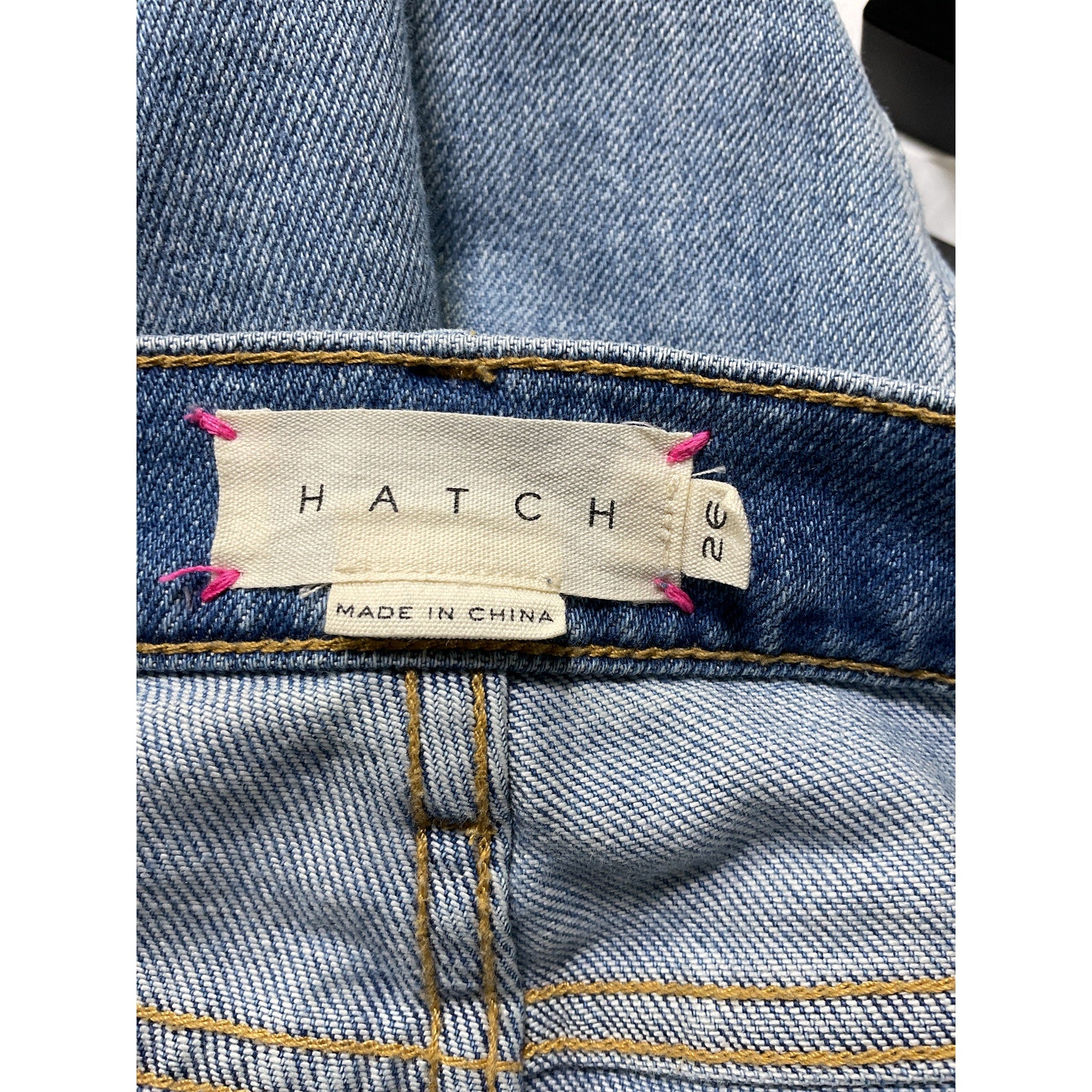 Hatch 'The Crop' Blue Maternity Denim Jean Size 26