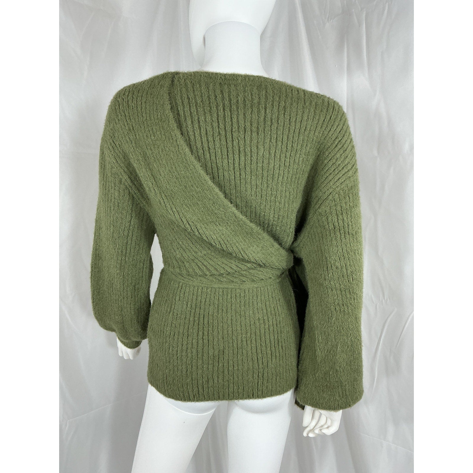 House Of Harlow 1960 x Revolve 'Khalida' Green Wrap Sweater Size XS