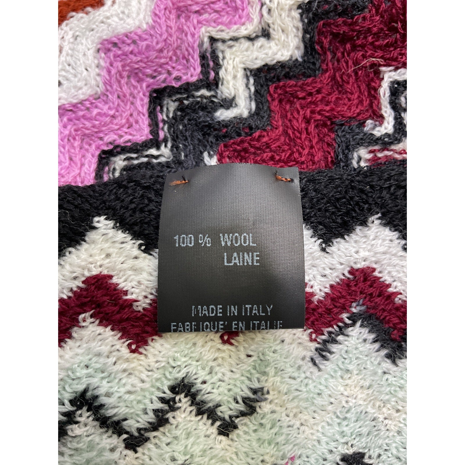 Missoni Pink Wool Scarf Size OS