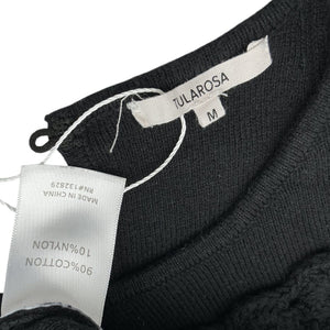 Tularosa Crochet Black Finley Dress Size M