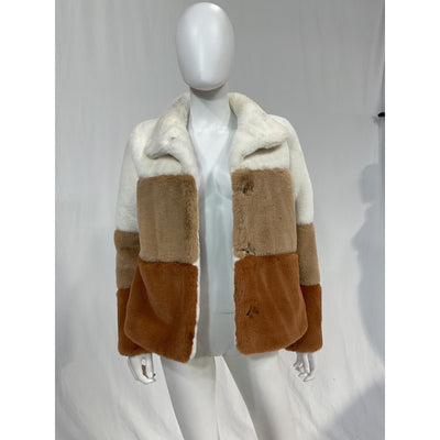 Soia & Kyo 'Bea C' White Faux Leather Jacket Size XS