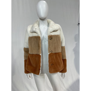 Soia & Kyo 'Bea C' White Faux Leather Jacket Size XS