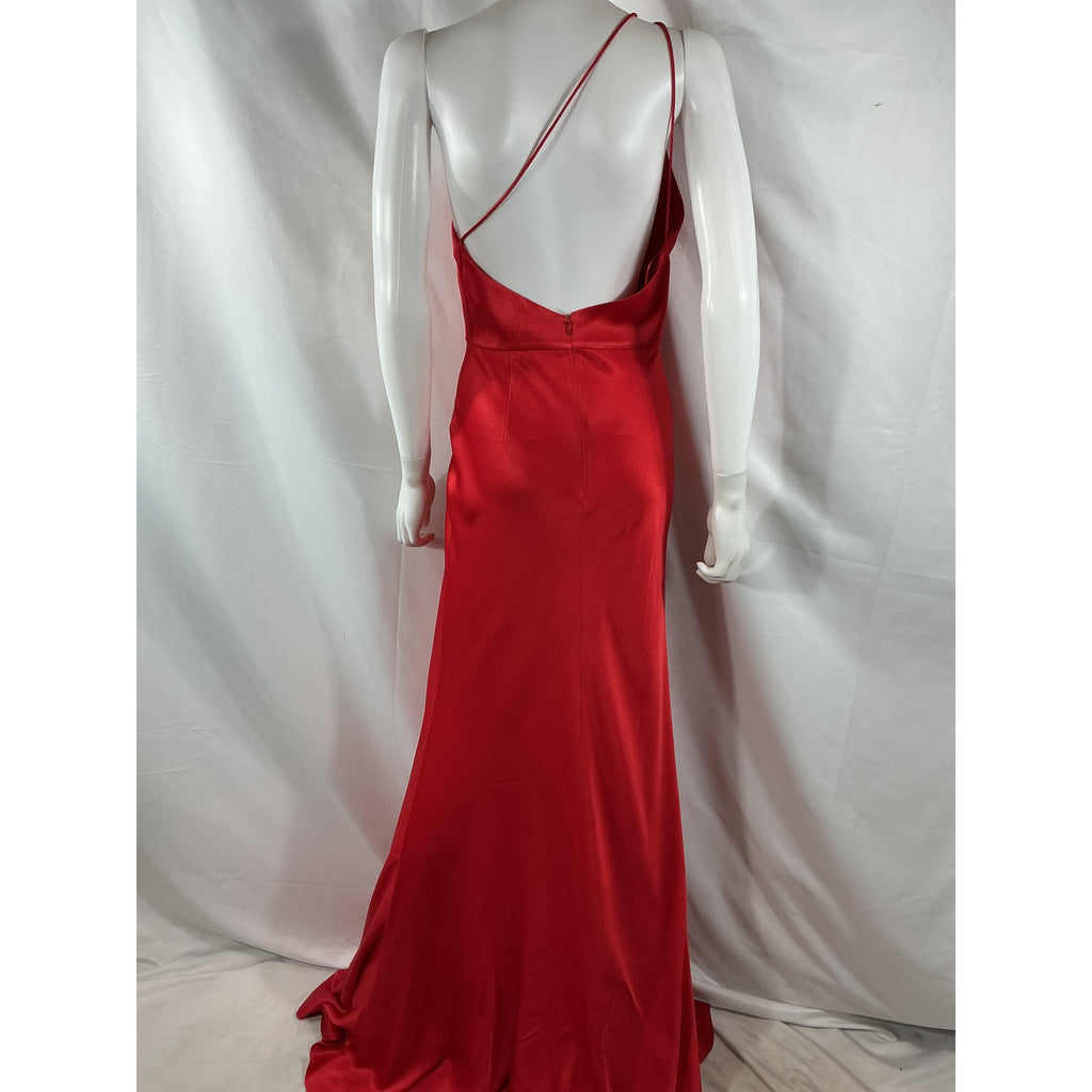 Sau Lee 'Hailey' Red Acetate Dress Size 6