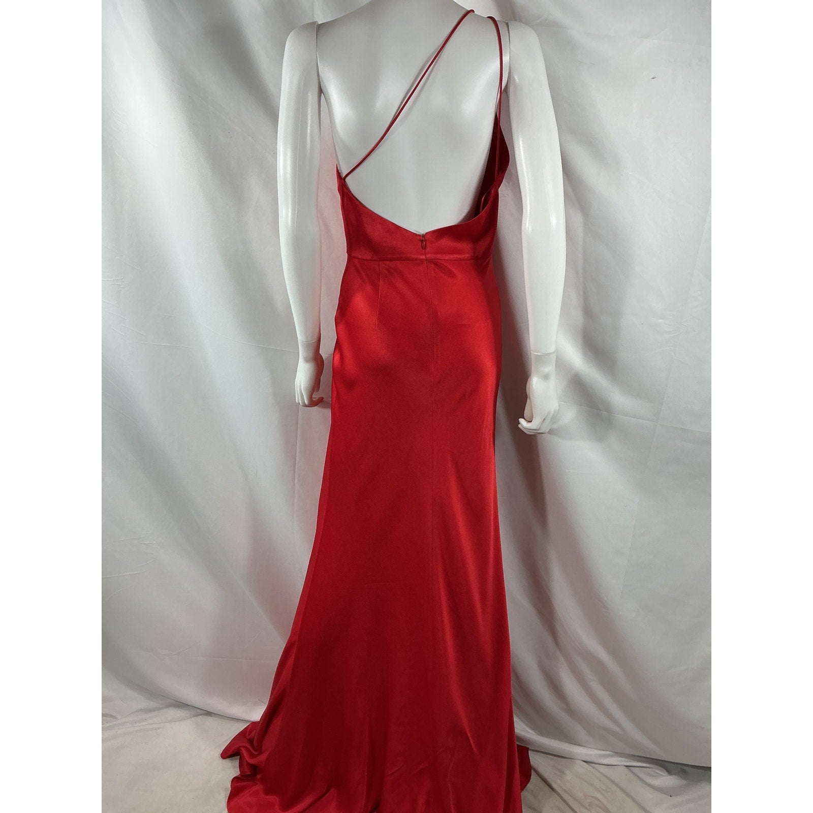 Sau Lee 'Hailey' Red Acetate Dress Size 6