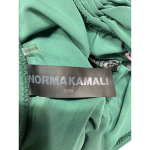 Norma Kamali Draped Mountain Green Diana Top Size S