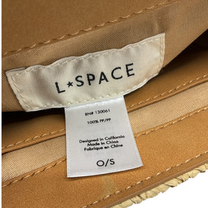 Lspace Woven Beige Sunrise Shoulder Bag