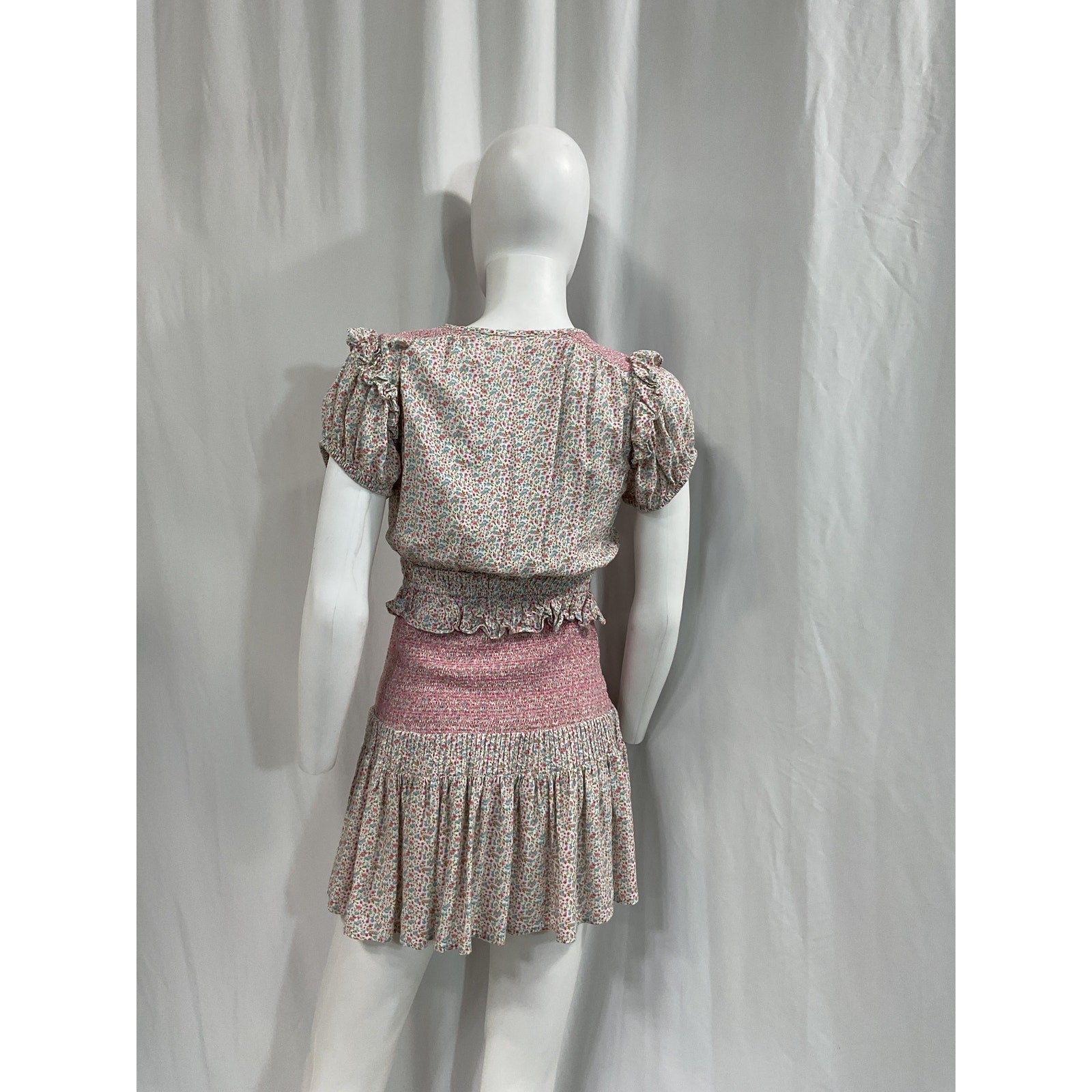 Loveshackfancy 'Toto' Pink Mini Dress Size XS