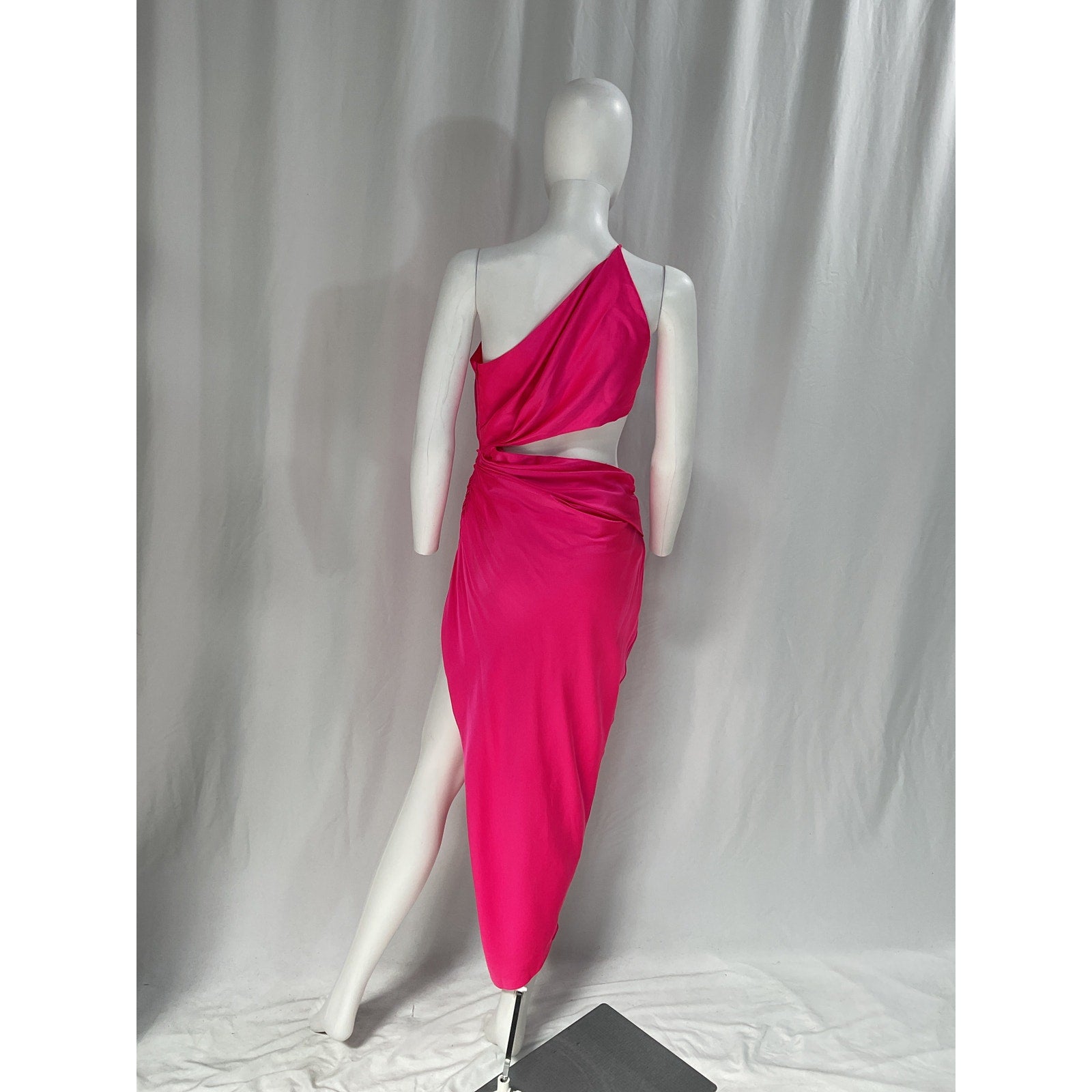 The Sei 'For Fwrd' Pink One Shoulder Cut Out Dress Size 4