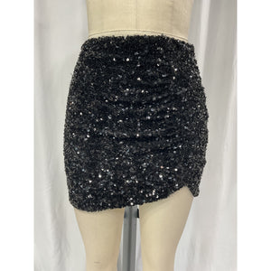 Nookie 'Luma' Black Sequin Skirt Size S