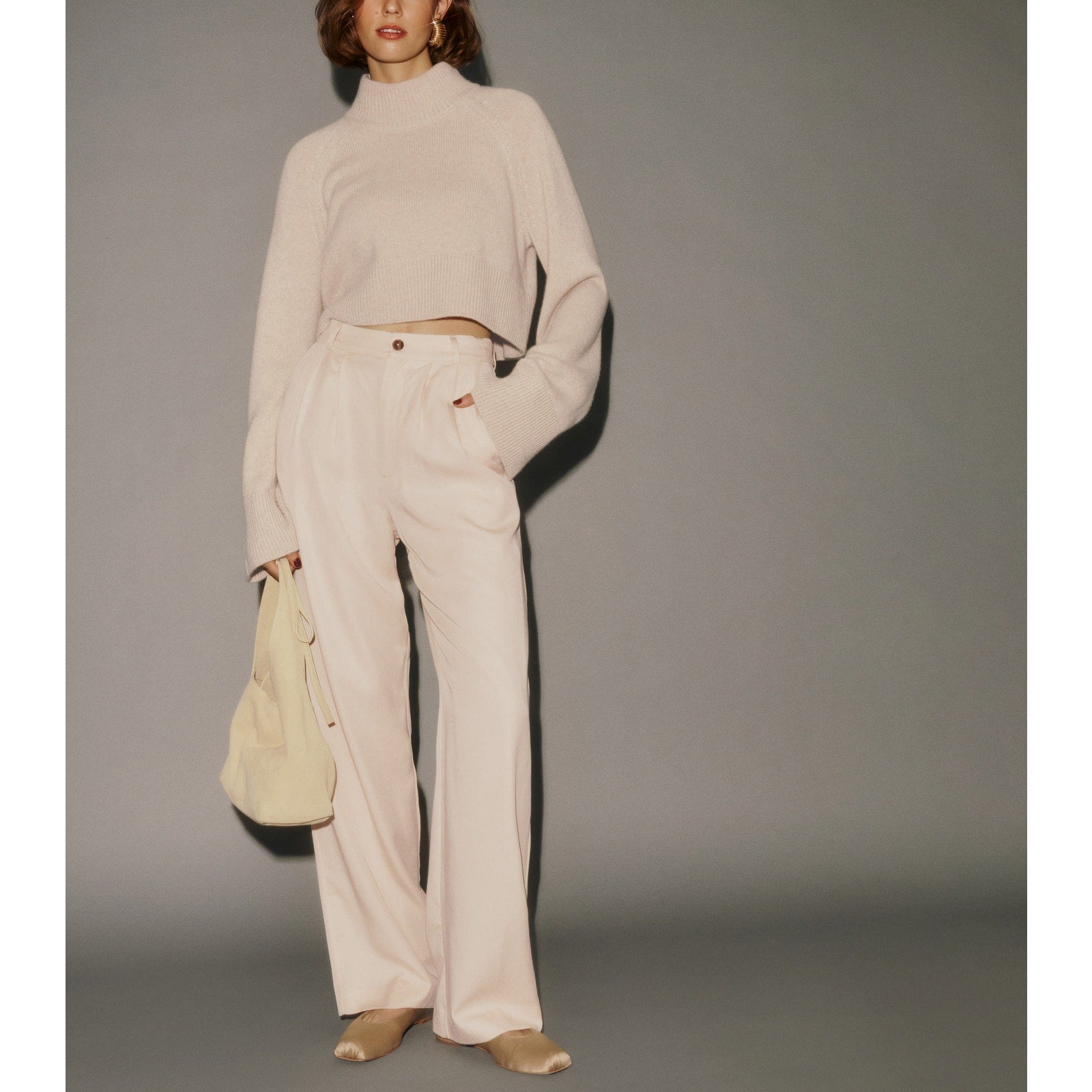 Reformation 'Mason' Tan Pant Size 8