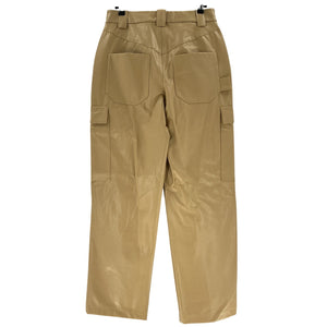 Helsa Waterbased Faux Leather Tan Cargo Size S Pants