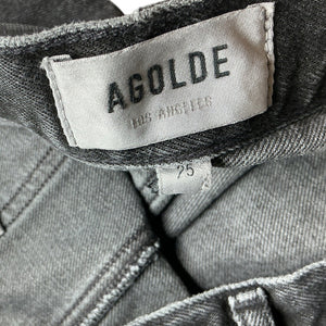 Agolde Relaxed Washed Black Cooper Cargo Denim Jeans Size 25