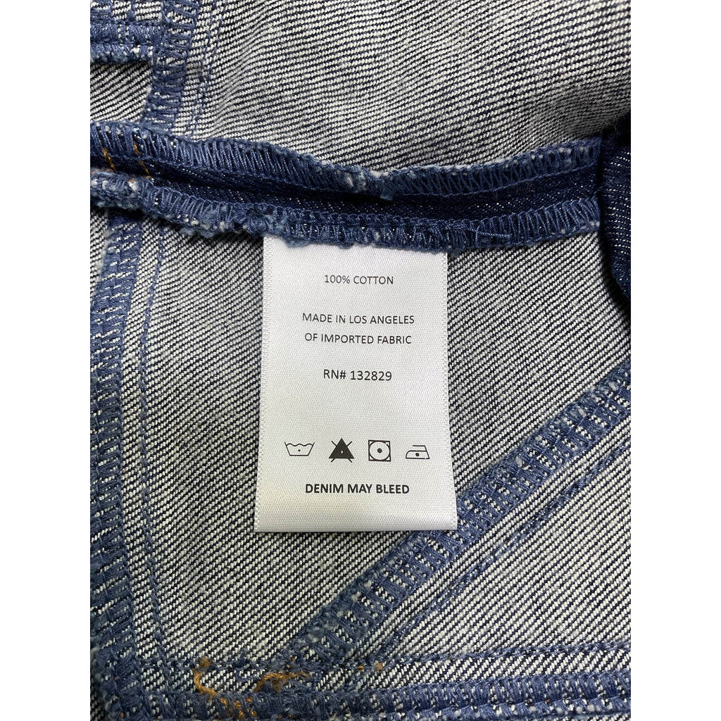 Grlfrnd Denim Bustier Blue Cotton Top Size M - NWT