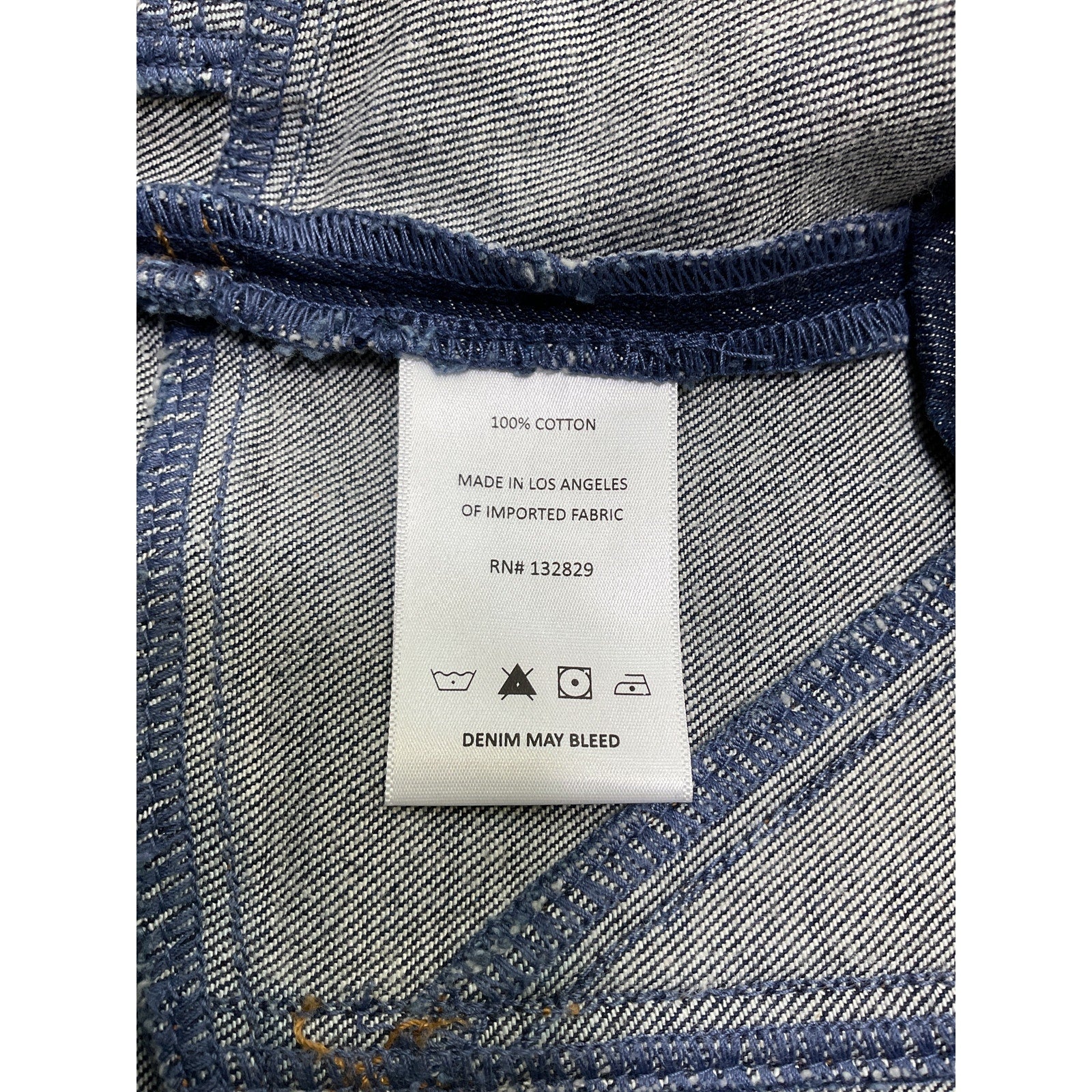 Grlfrnd Denim Bustier Blue Cotton Top Size M - NWT