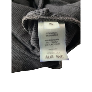 Alix Nyc Ribbed Black Alcott Dress Size S NWT