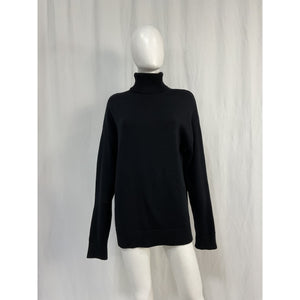 L'Academie 'By Marianna' Black Cotton Ronny Turtleneck Sweater Size S