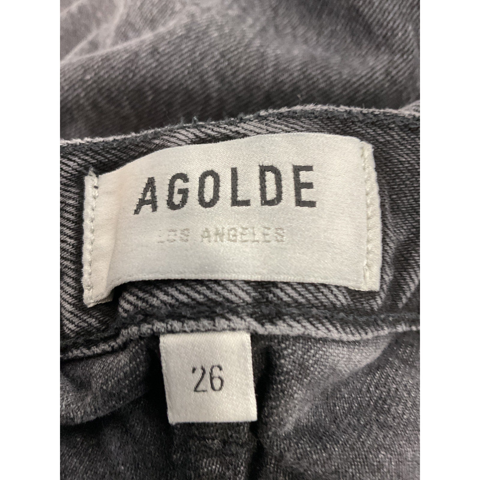 Agolde '90s' Black Crop Denim Jeans Size 26