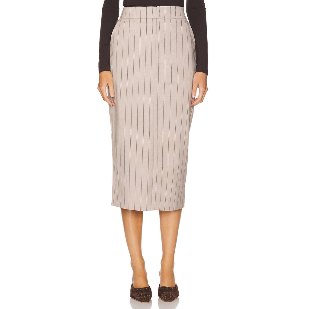 Favorite Daughter 'The Meyer' Tan Gabardine Skirt Size 0