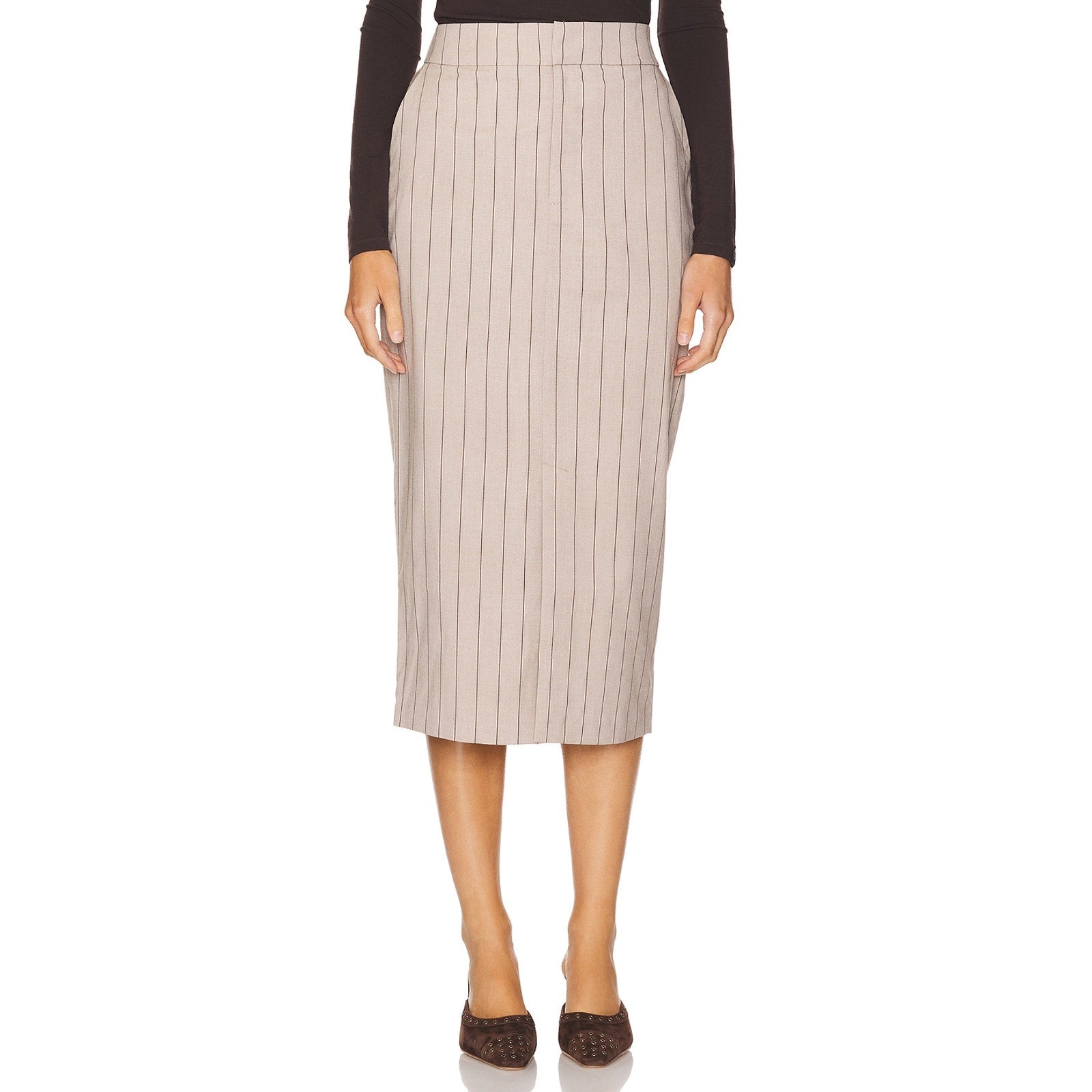 Favorite Daughter 'The Meyer' Tan Gabardine Skirt Size 0