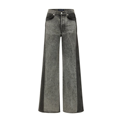 Veronica Beard Two-Tone Black Taylor Denim Jeans Size 30