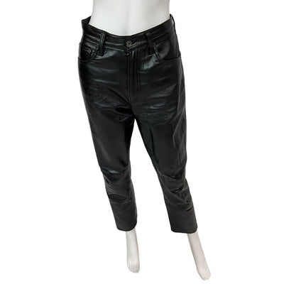 Agolde Recycled Black Riley Long Pants Size 26