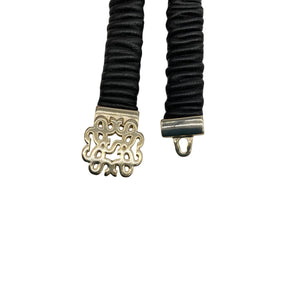 Sandro Ruched Black Cicily Belt Size 1 / S