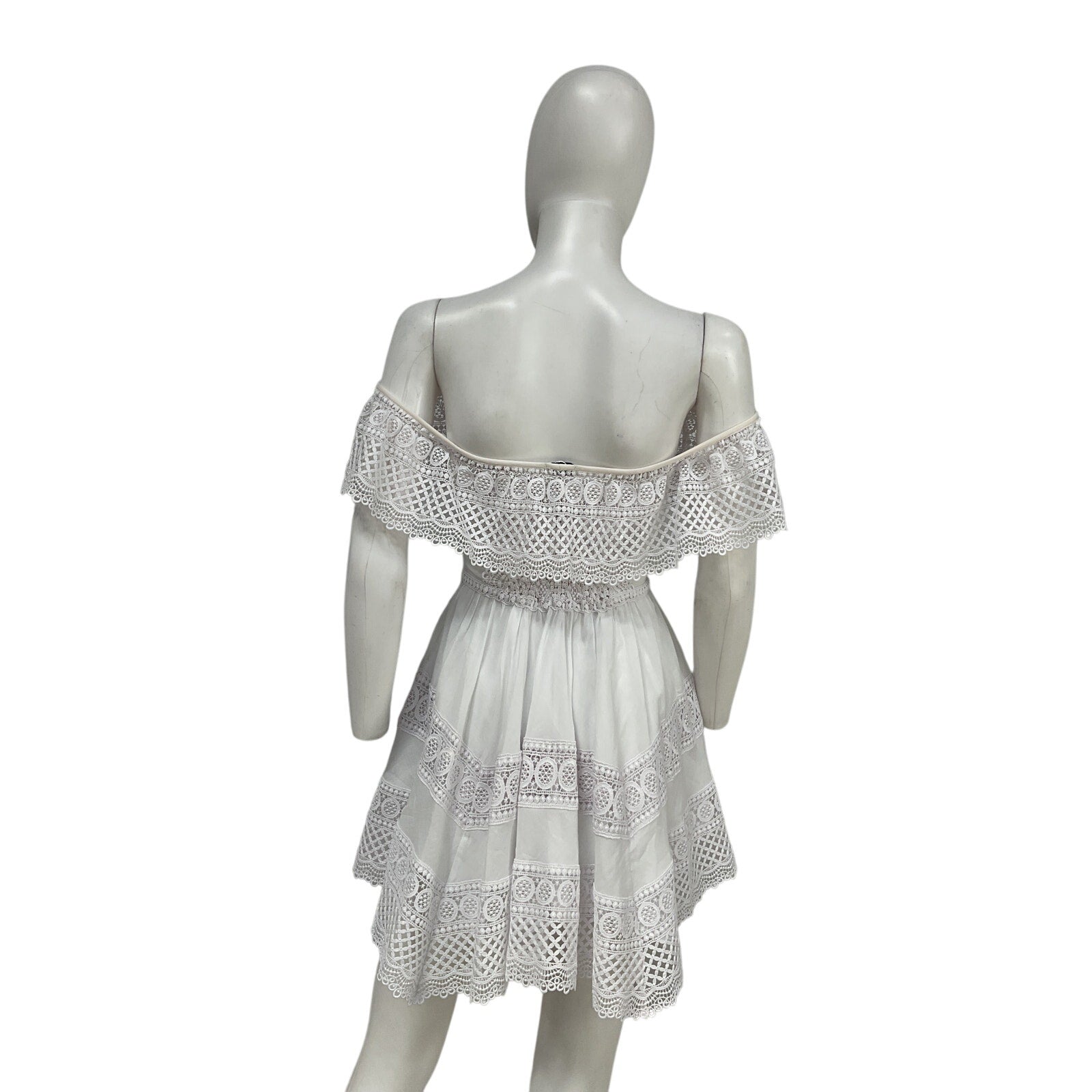 Charo Ruiz 'Vaiana' White Cotton Dress Size XS