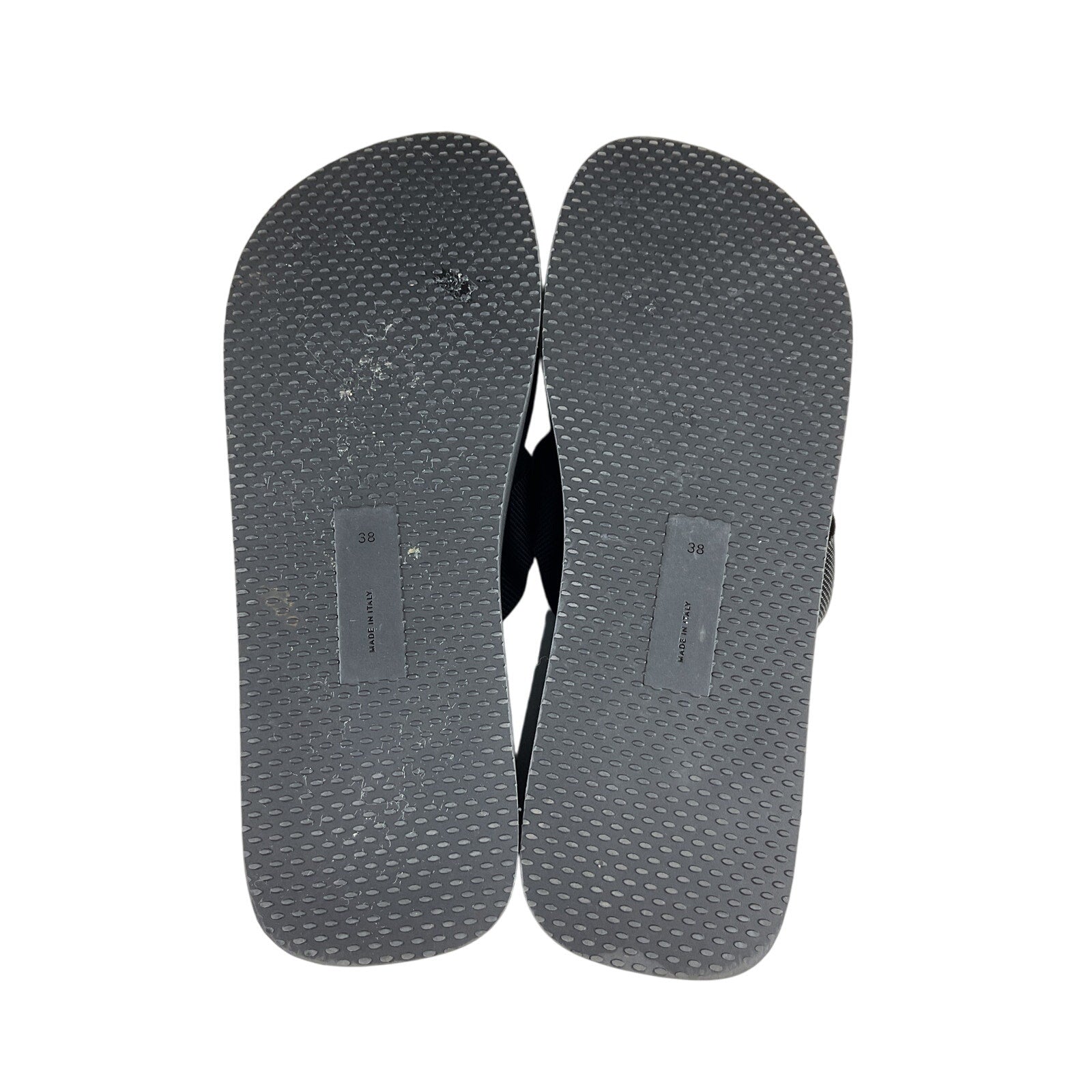The Row 'Dune' Black Rubber Flatform Sandal Size 8