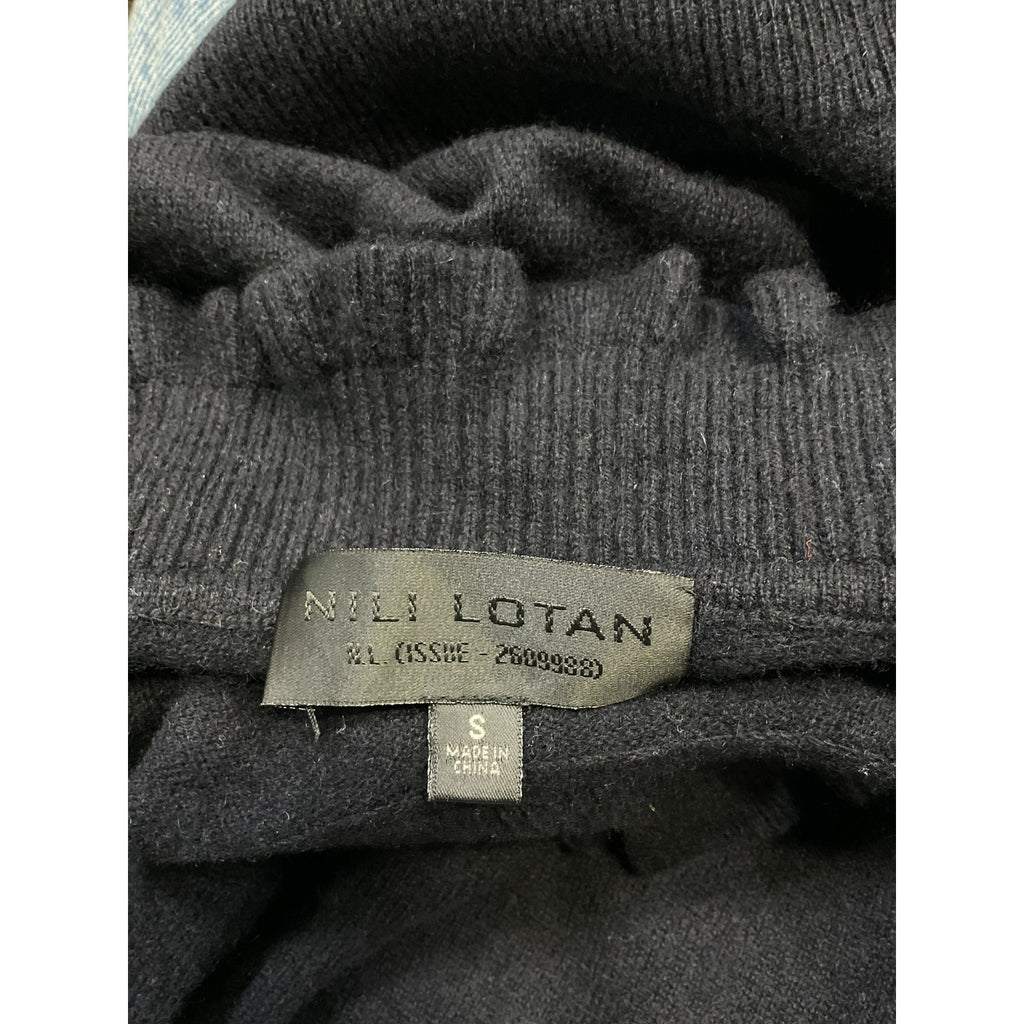 Nili Lotan 'Francis' Black Sweater Size S