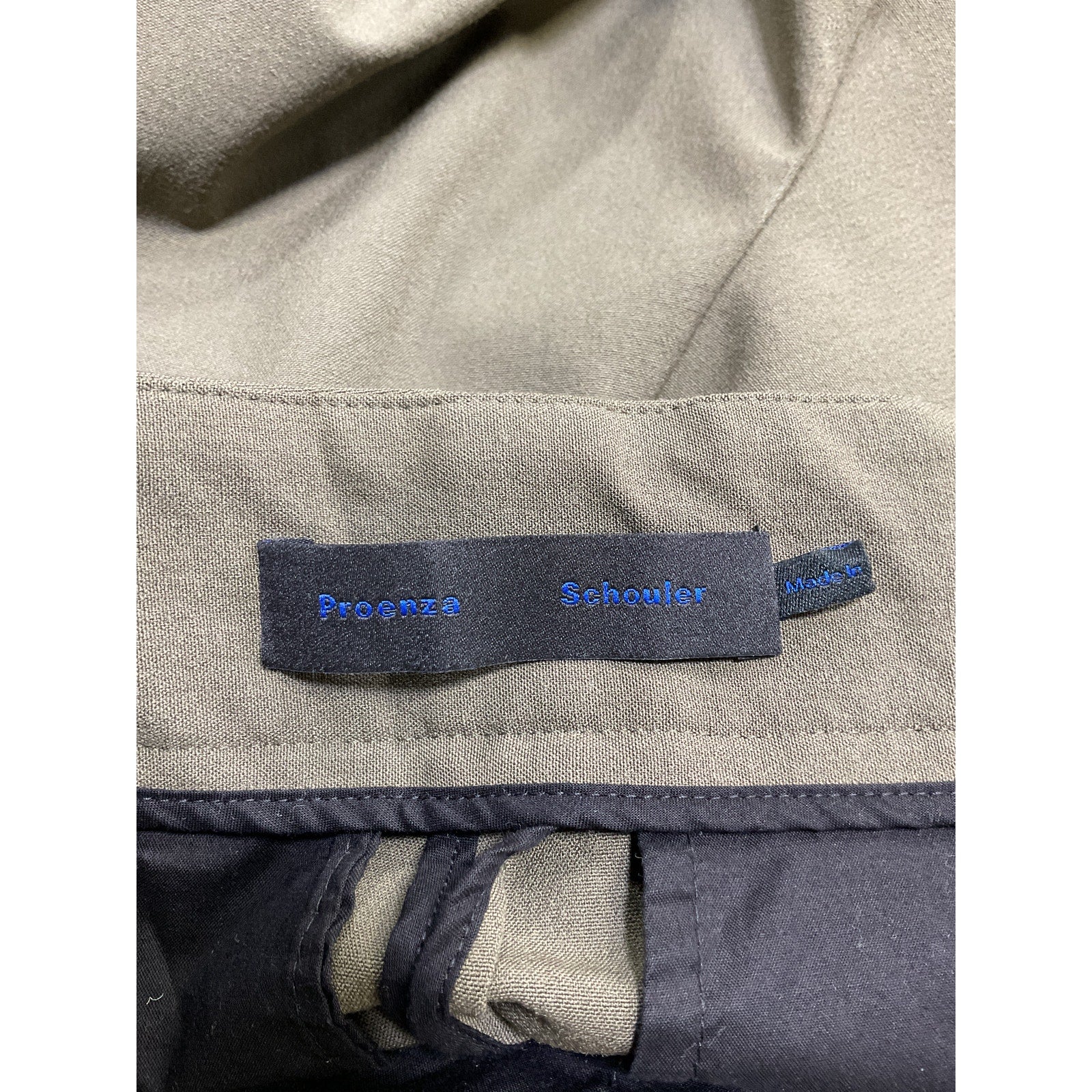 Proenza Schouler Green Wool Lightweight Pants Size 6