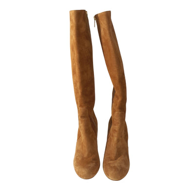 Agl Suede Brown Milly Knee High Boots Size 9.5 US/ 39.5 EU
