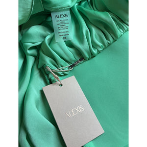 Alexis Strapless French Green Alfi Dress Size XS