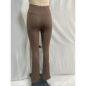 Nicholas 'Delia' Brown Polyester Rib High Waist Legging Size M