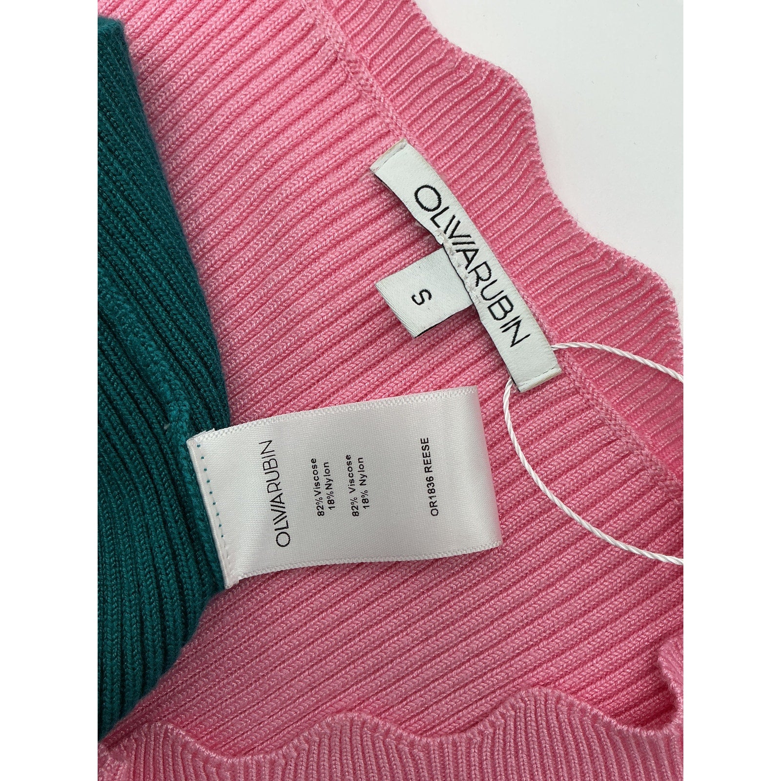 Olivia Rubin 'Reese' Pink Viscose Dress Size S