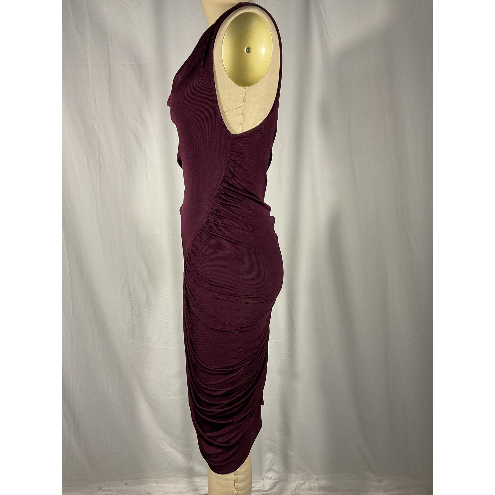 Atlein 'Ruched' Brown Mini Dress Size 36 - NWT