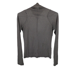 Rag & Bone Geometric Black Multi Shaw Paneled Long Sleeve Size S Top