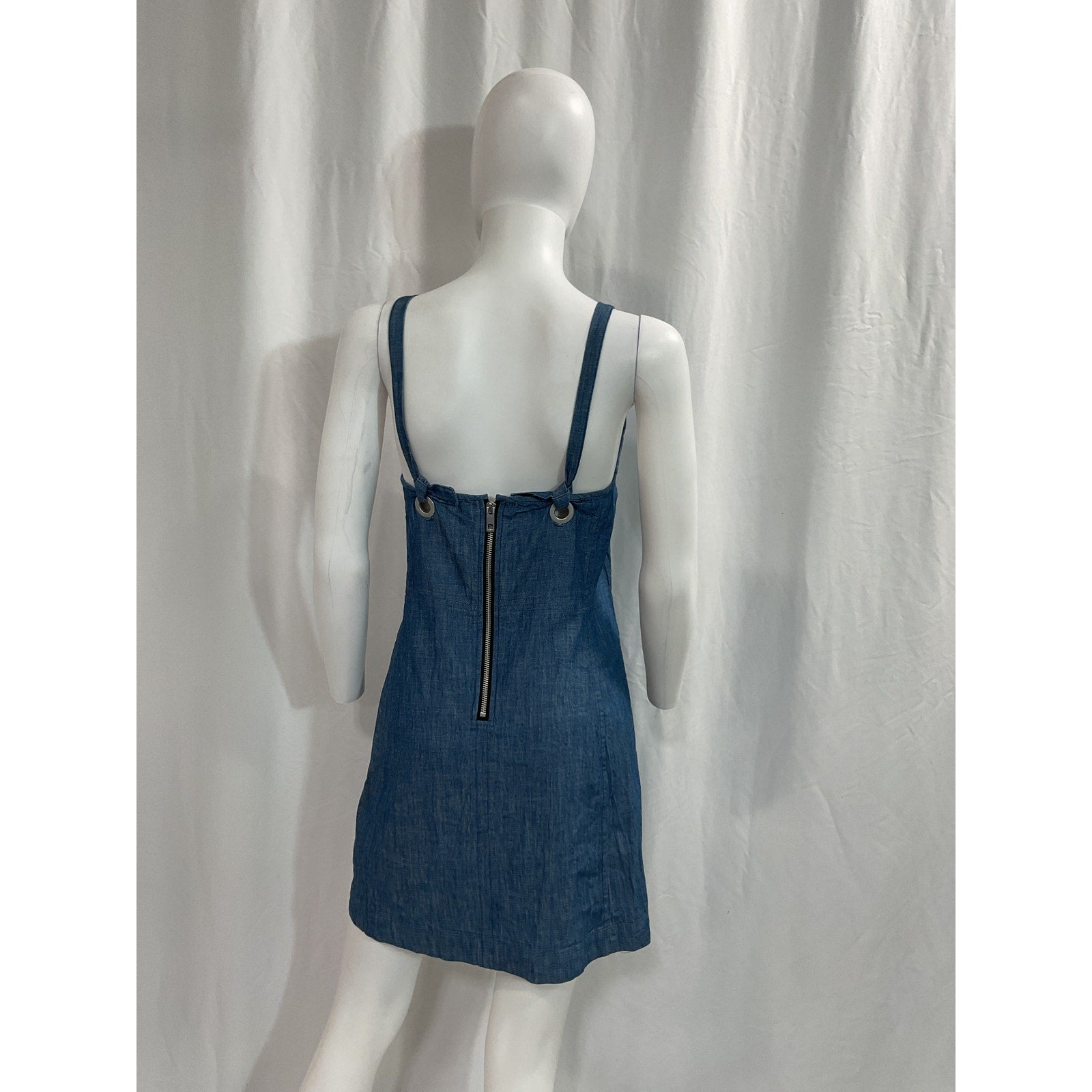 Rag & Bone 'Suffolk' Blue Denim Mini Dress Size S